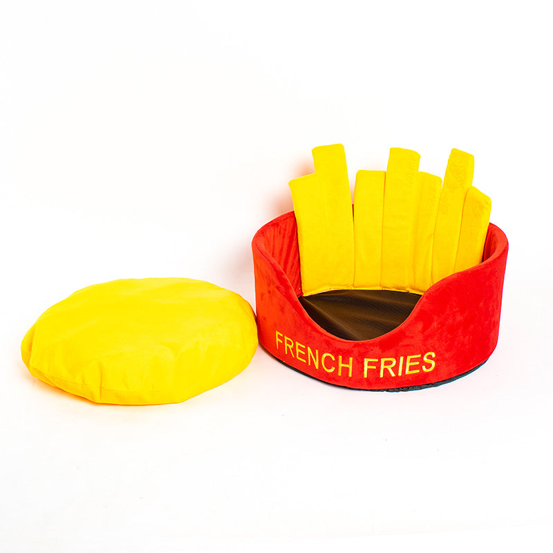 Hamburger French Fries Pet Bed
