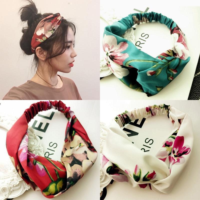 Floral Stretch Headband | Women's Bow & Flower Hair Accessories