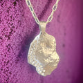 Crystal Waning Gibbous Moon Necklace