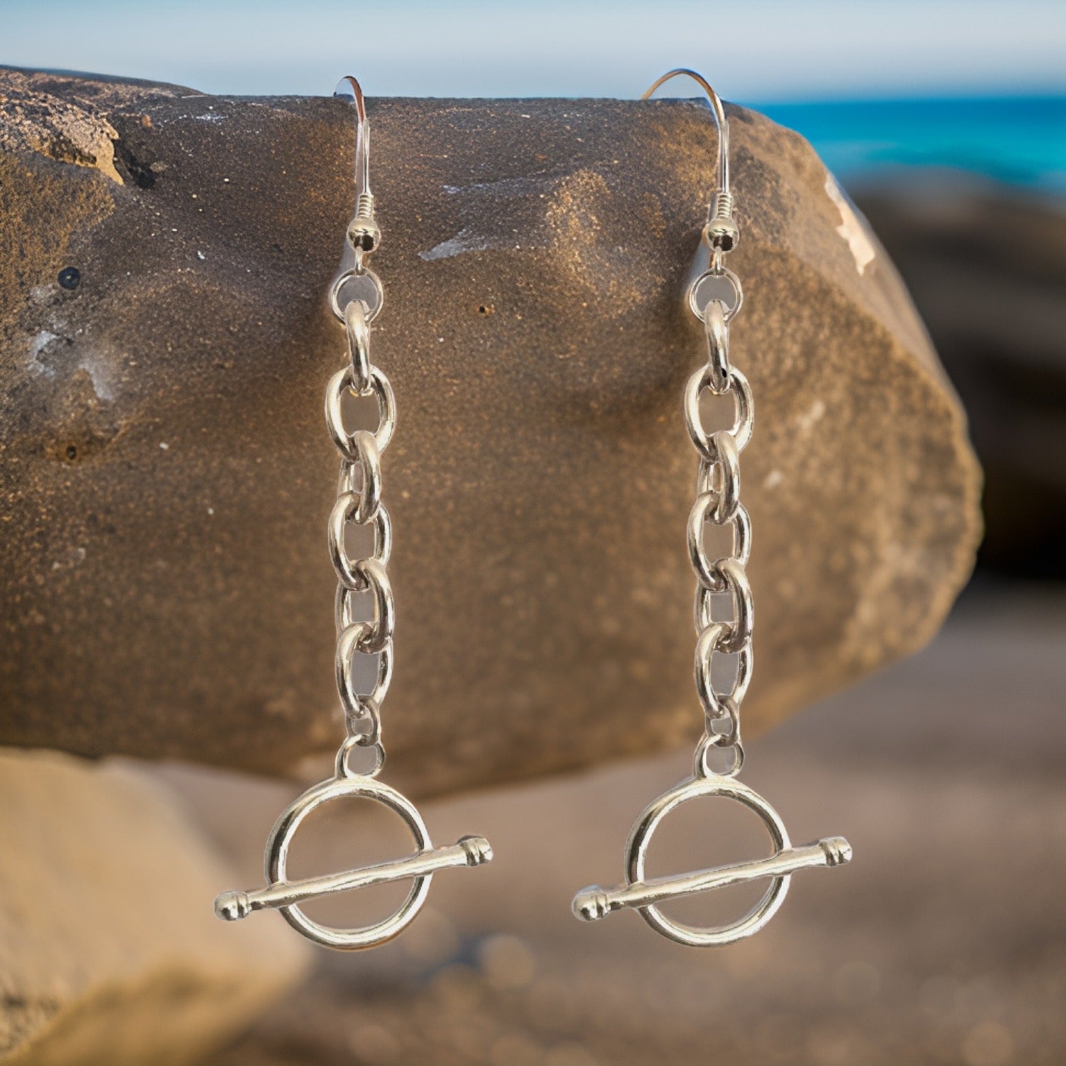 Chain Toggle Earrings