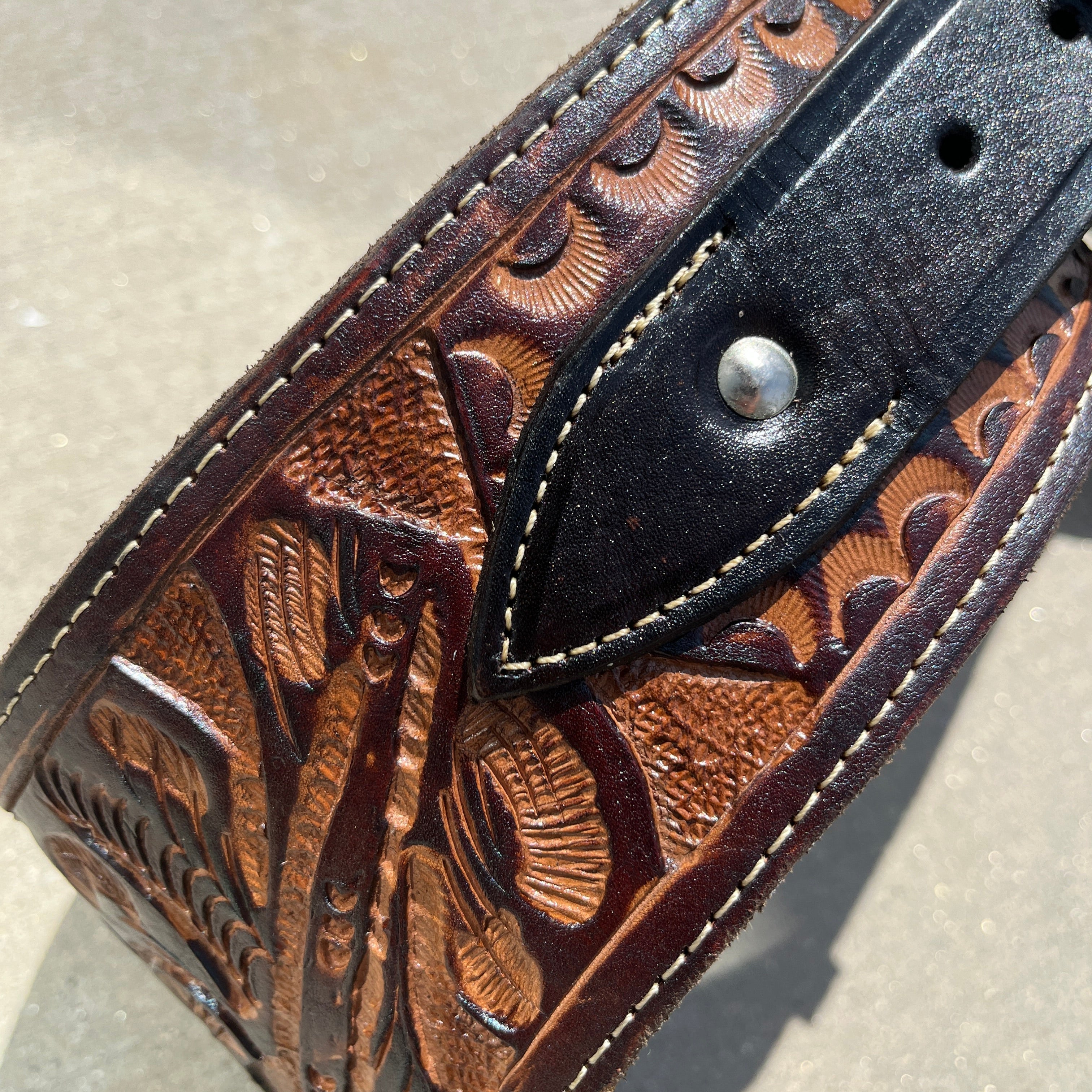 Double Western Holster & Belt .38 .357 Cal - Brown