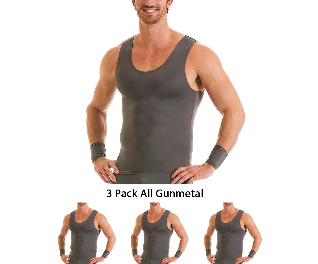 3-Pack Insta Slim High Compression Muscle Tank MA0003