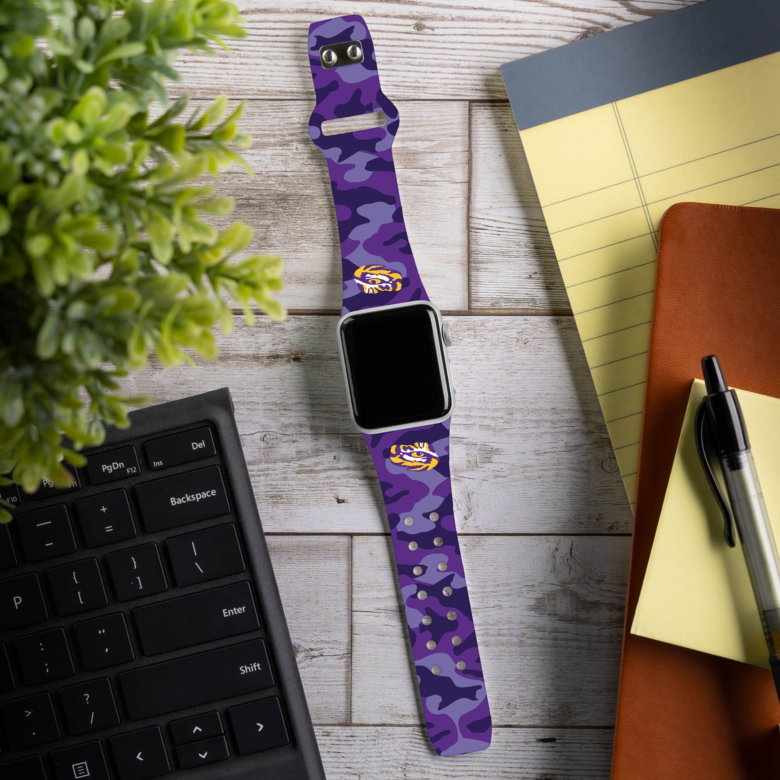 LSU Tigers HD Apple Watch Band