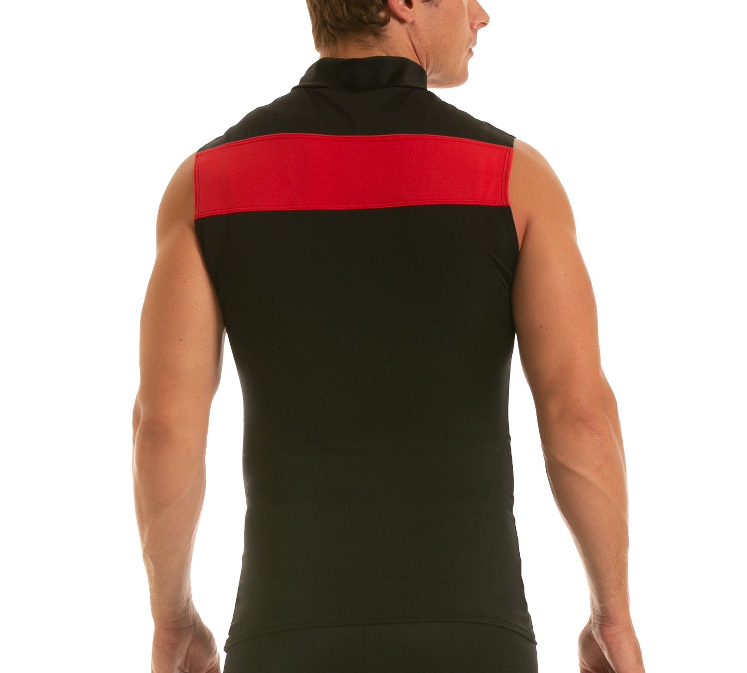 Insta Slim I.S.Pro USA Compression Activewear Color Block Zip Up Vest-MA0012