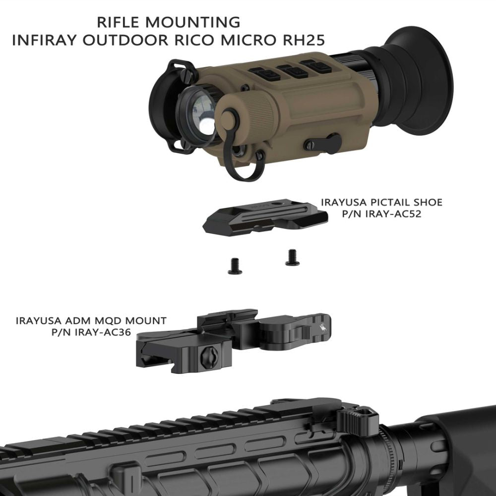 iRay MQD Mount | AC36 QD Mount for RH25 Thermals