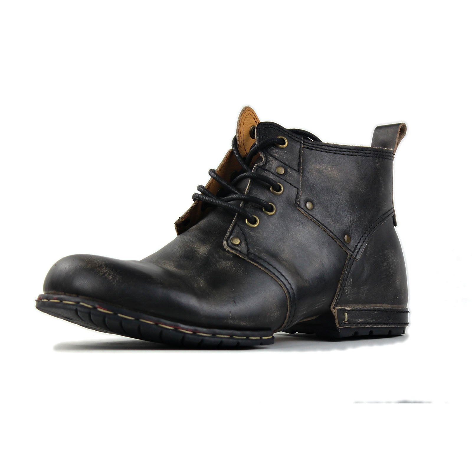 Men's Leather Ankle Boots OSS-6015-2-Retro