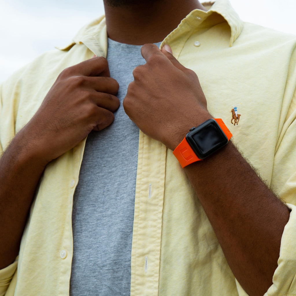 Miami Hurricanes Engraved Apple Watch Band