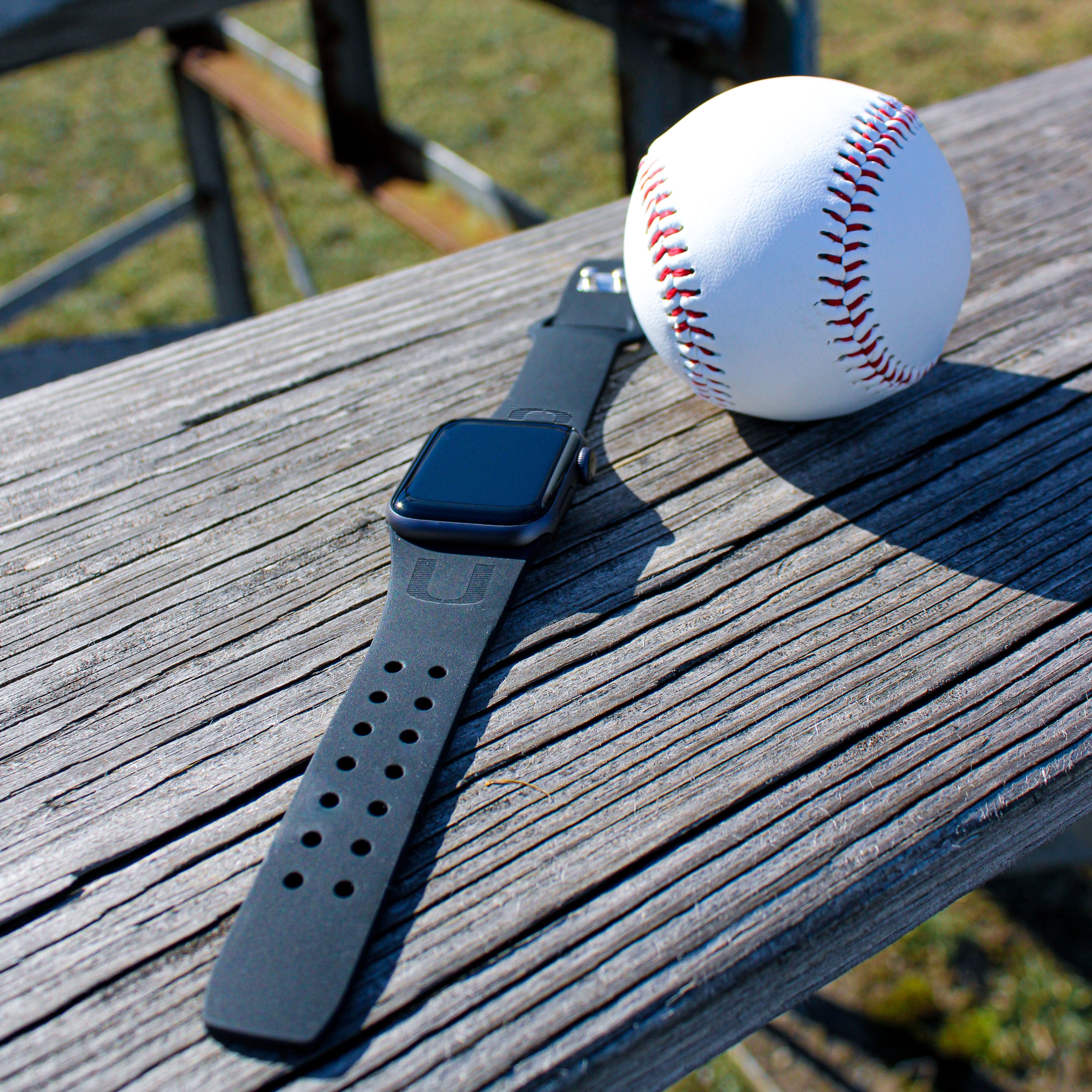 Miami Hurricanes Engraved Apple Watch Band