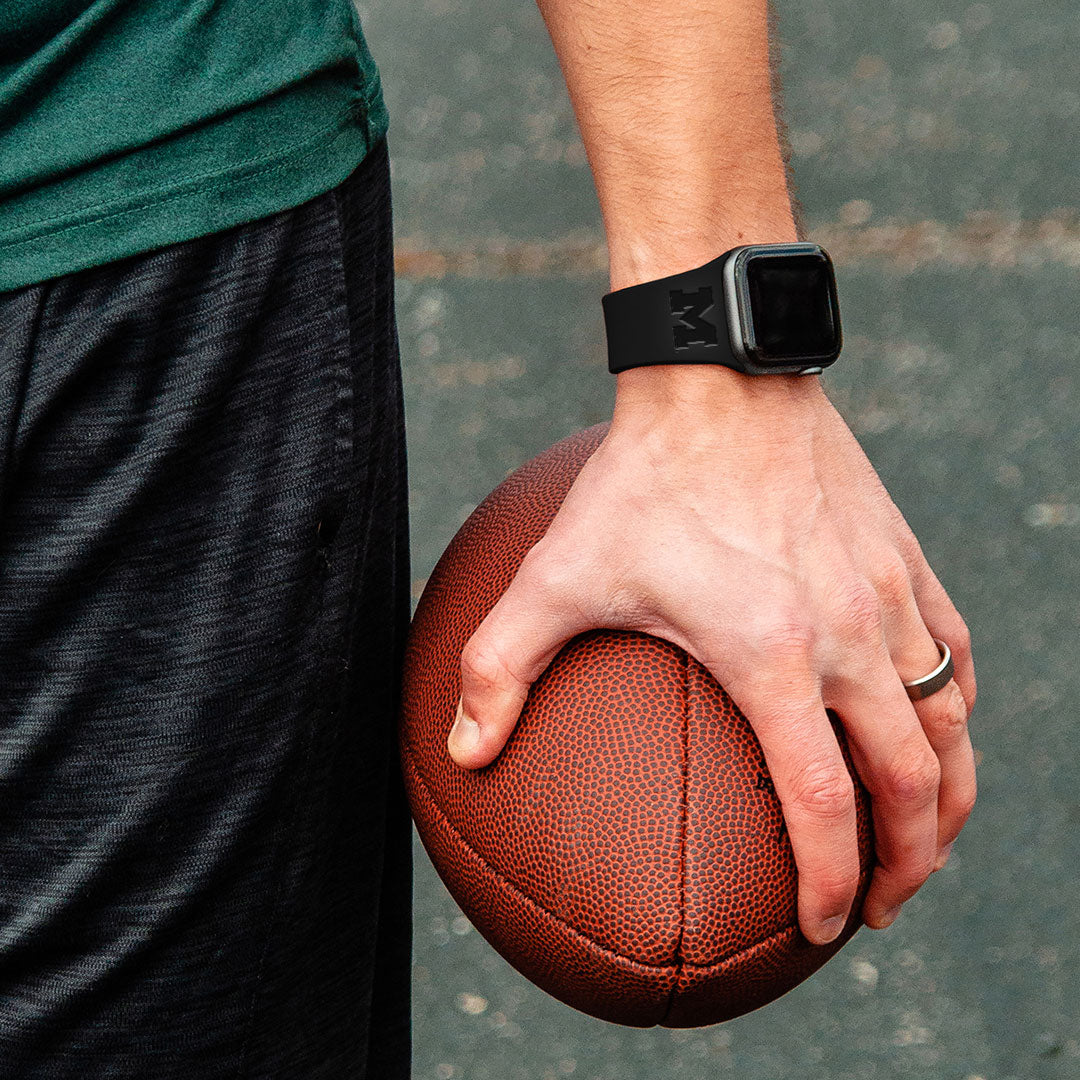 Michigan Wolverines Engraved Apple Watch Band