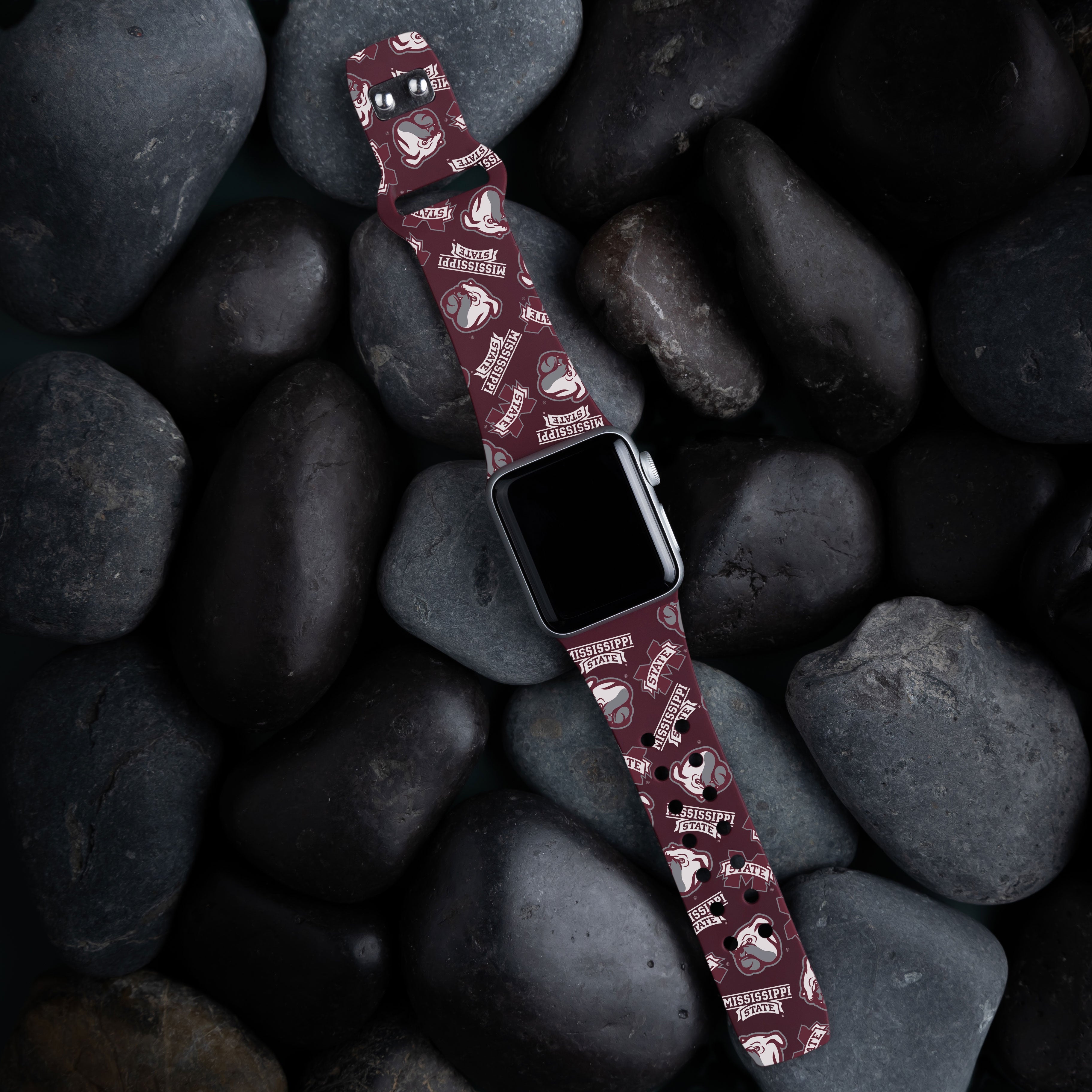 Mississippi State Bulldogs HD Apple Watch Band