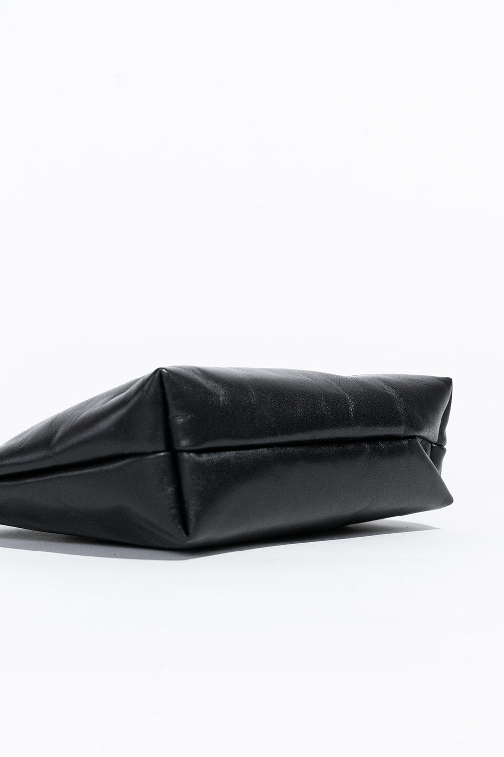 Naomi Zipper Clutch  | Black Leather
