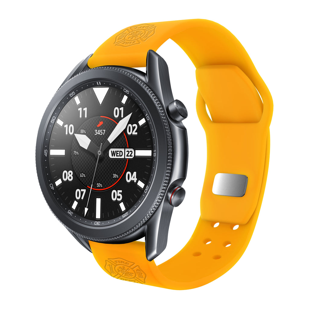 Firefighter First Responder  Watchband for Samsung, Garmin, Fossil, and More for Samsung, Garmin, Fossil, and More