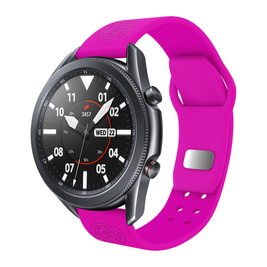 Firefighter First Responder  Watchband for Samsung, Garmin, Fossil, and More for Samsung, Garmin, Fossil, and More