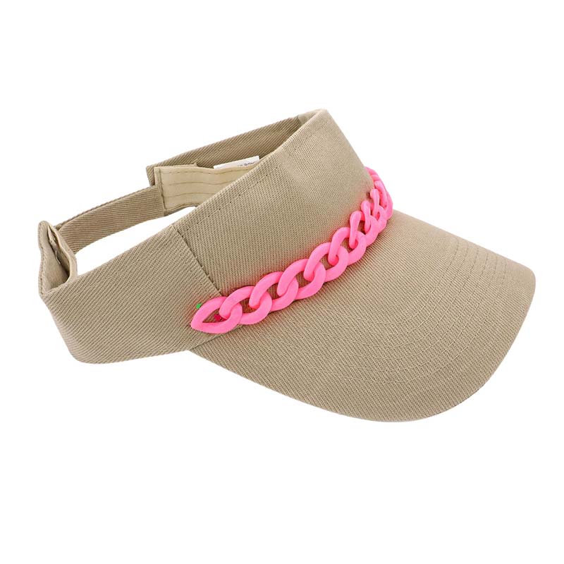 Chain Band Visor Hat