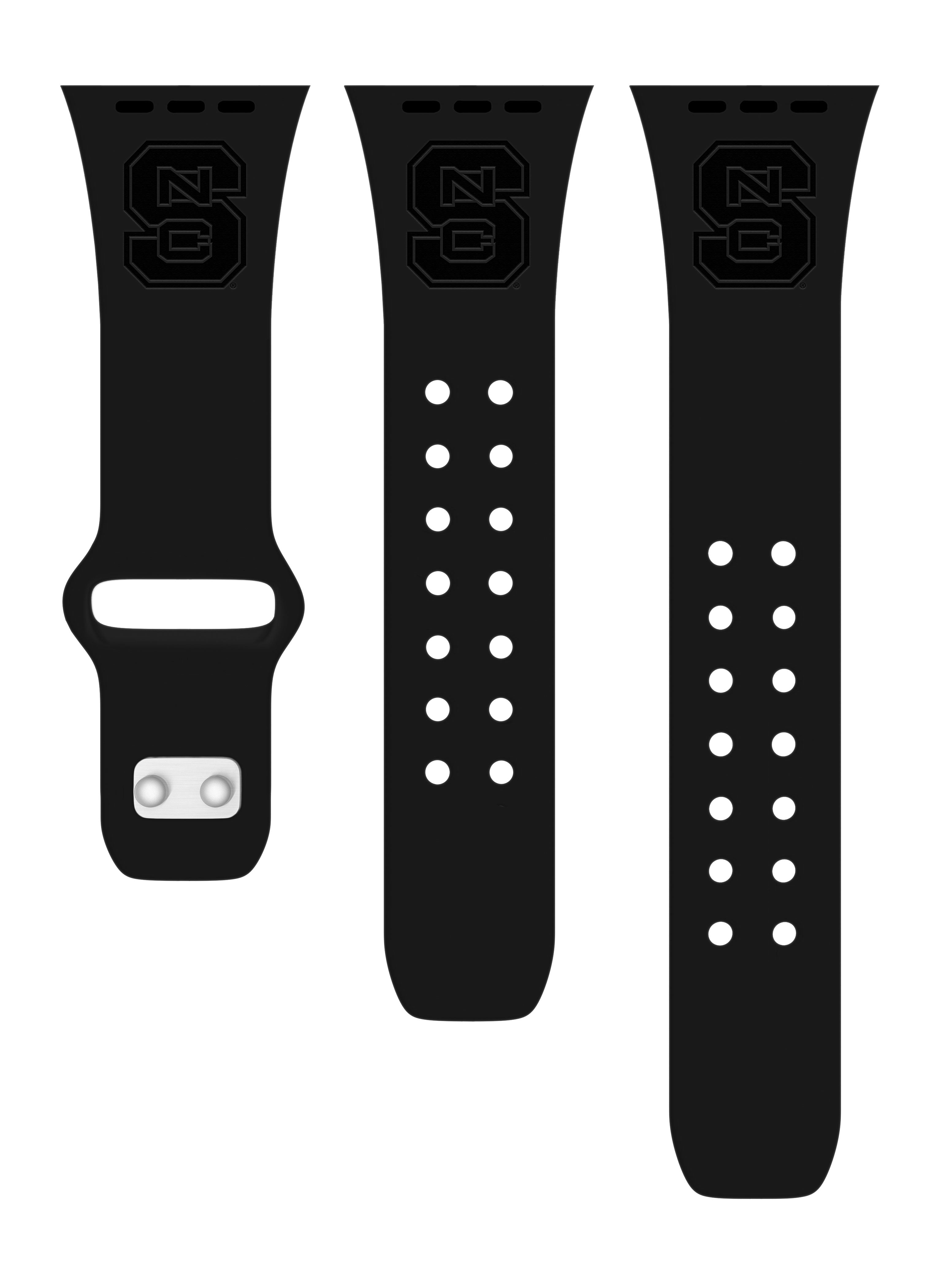 North Carolina State Wolfpack Engraved Apple Watch Band