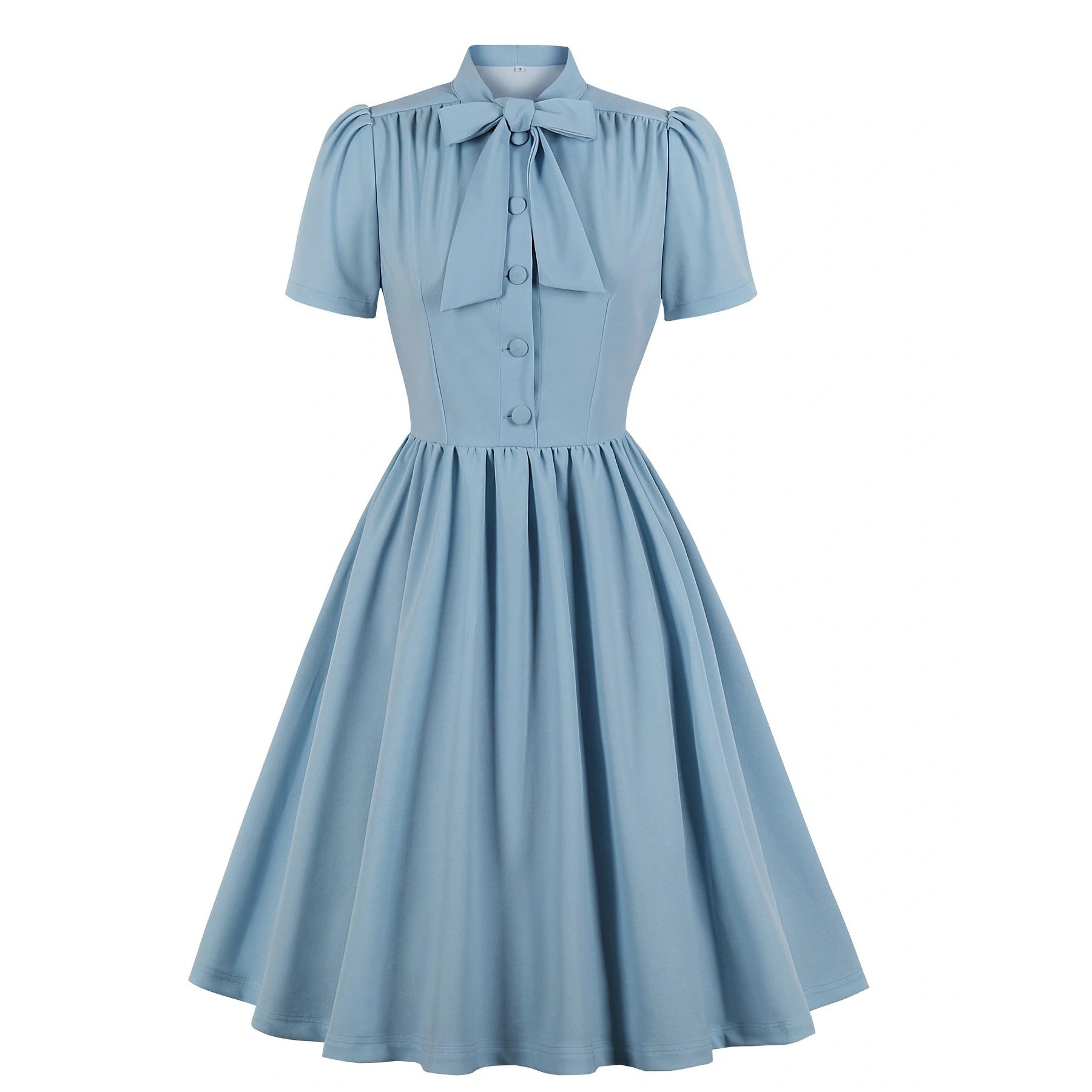 Women Clothing Elegant Tied Large Swing Dress