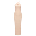 Summer Evening Dress Niche Apricot Pink Dress Elegant Slim Sexy Women Clothing