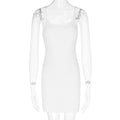 Summer Women Solid Color Cami Dress Sexy Slim Hip Dress