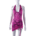 Women Clothing Spring Summer Printed Sexy Skinny Sheath Dress