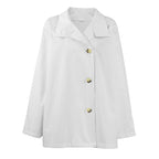 Design Mid Length Trench Coat for Women Autumn Winter Trendy Loose Figure Flattering
