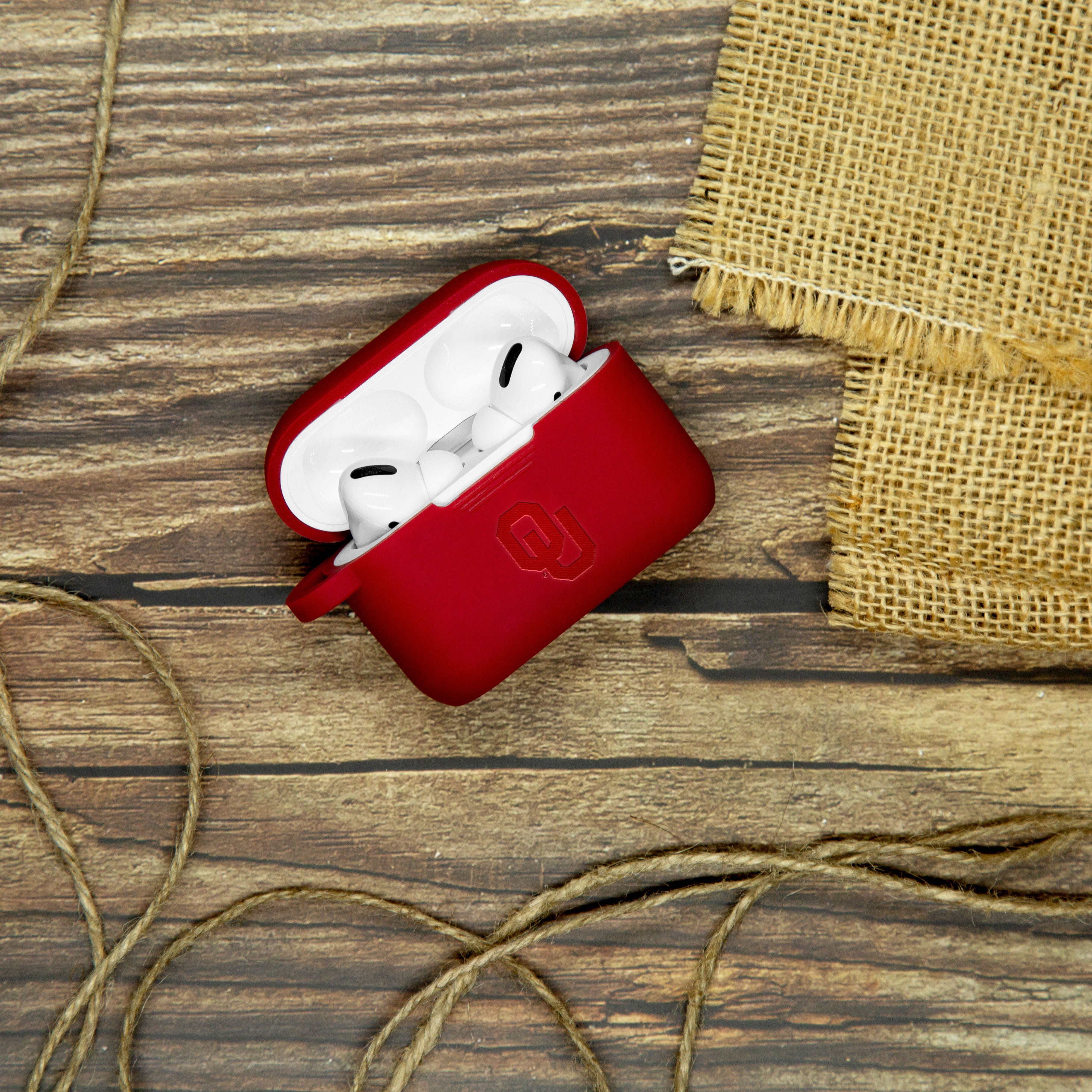 Oklahoma Sooners Engraved AirPods Pro 1 & 2 Case Cover