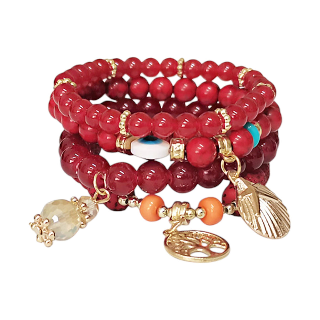 Tree N Evil Eye Charm Ball Bracelet BR2521-72 (12PC)