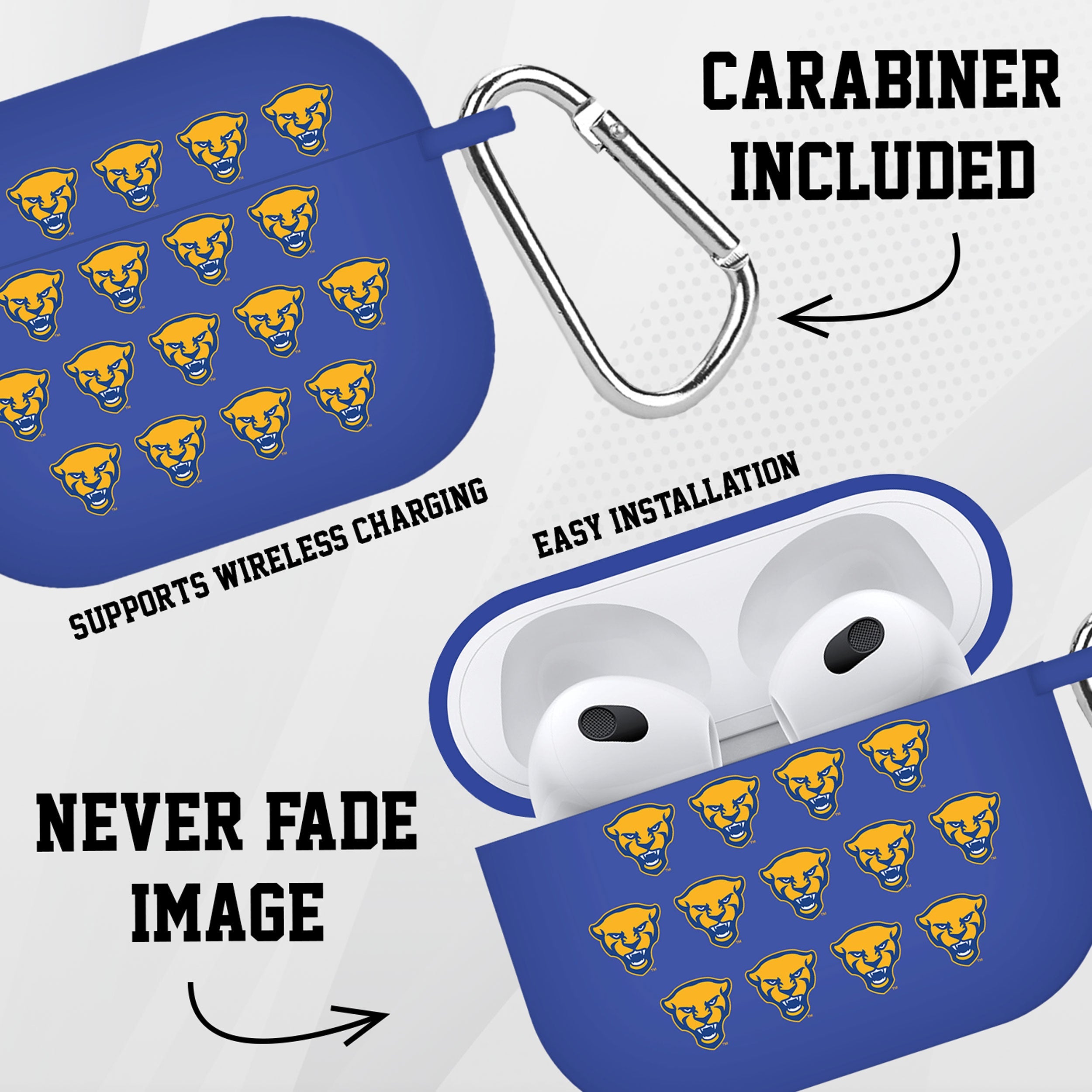 Pittsurgh Panthers HD AirPods Pro 1 & 2 Case Cover