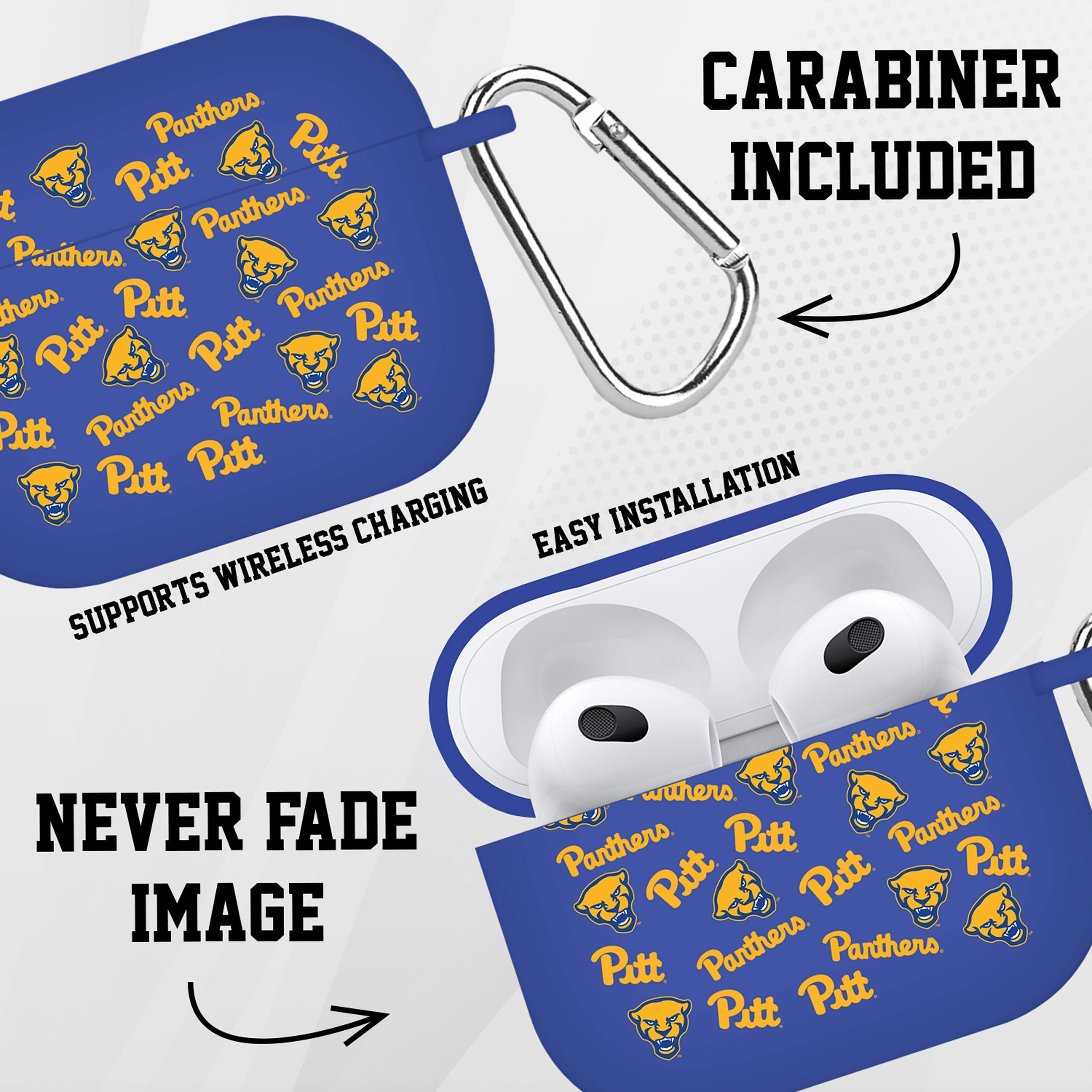 Pittsurgh Panthers HD AirPods Pro 1 & 2 Case Cover