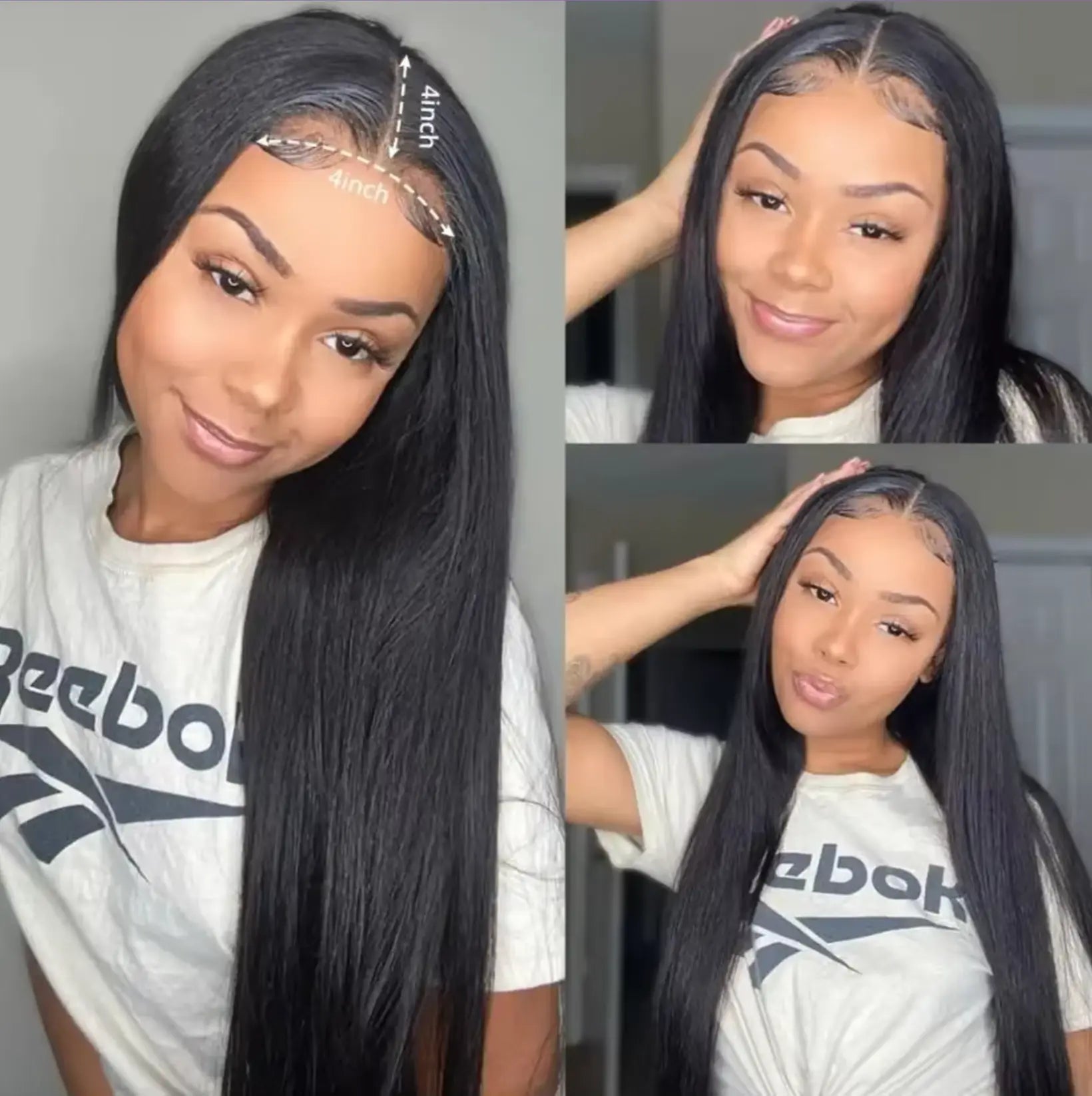 Pre Cut | No Glue | Bone Straight | Glueless | Human Hair | Brazilian |  Ready To Wear | Preplucked