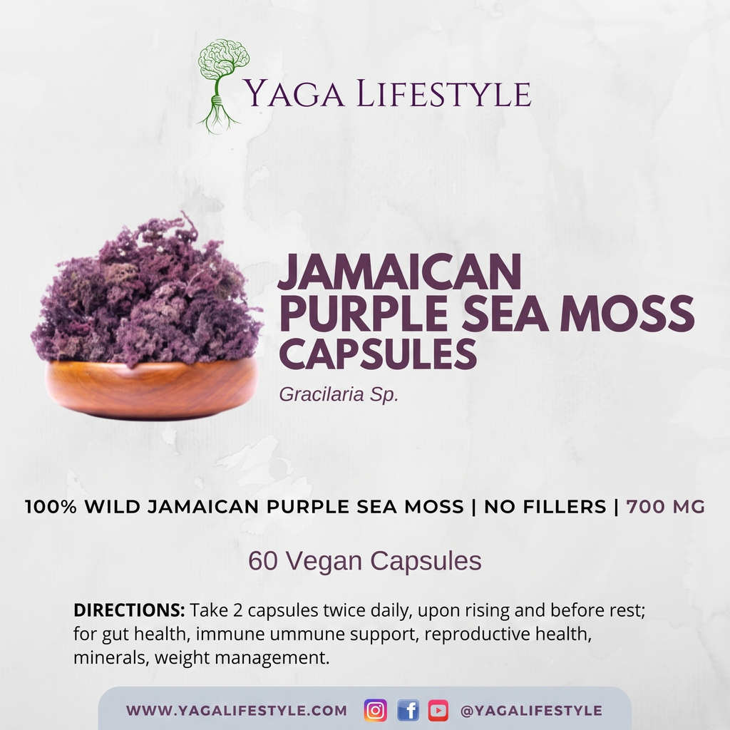 Jamaican Purple Sea Moss Capsules | 60 Vegan Capsules