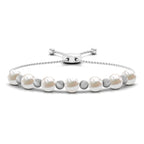 Cultured Freshwater Pearl Bolo Bracelet for Women