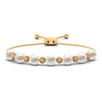 Cultured Freshwater Pearl Bolo Bracelet for Women