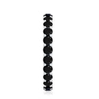 Certified Black Onyx Stackable Wedding Band for Women
