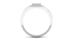 Certified Real Diamond Mens Engagement Band with Black Enamel