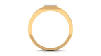 Certified Real Diamond Mens Engagement Band with Black Enamel