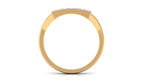 Natural Mens Diamond Band Ring with Black Enamel