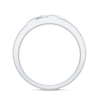 Natural Mens Diamond Wedding Band with Black Enamel