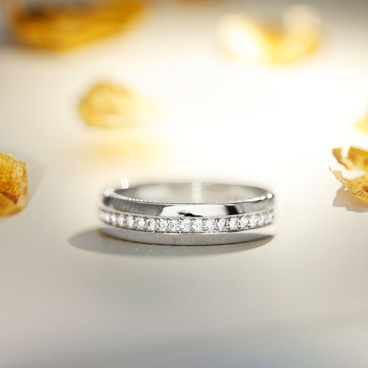 Certified Lab Grown Diamond Mens Wedding Band