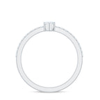 Marquise Cut Moissanite Solitaire Promise Ring for Women