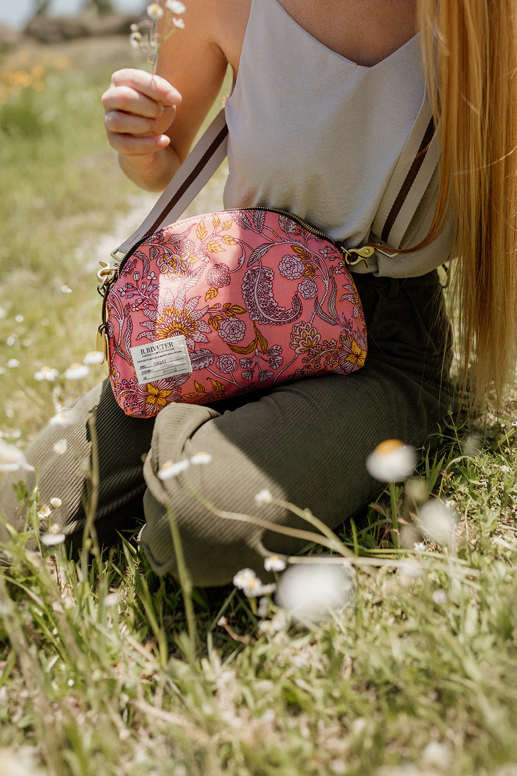 Hopper | Rose Bandana Printed Nylon Crossbody
