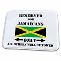 3dRose Reserved for Jamaicans Only, All Others Will Be Towed - Dish Drying Mats (ddm-192473)