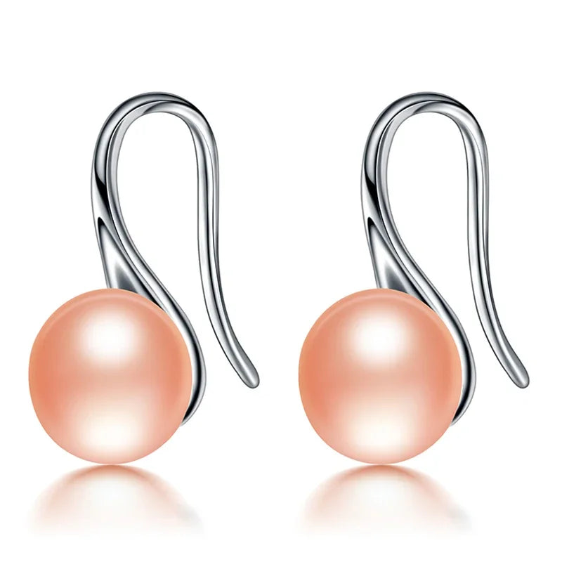 Dainashi Freshwater Pearl Earrings | 925 Sterling Silver Drop Earrings for Women