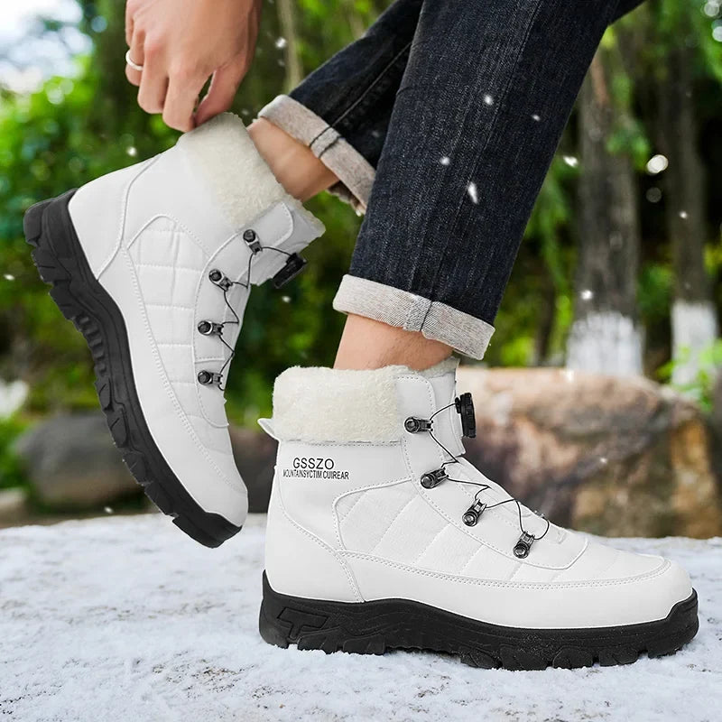 Mens Winter Snow Boots – Warm Durable Outdoor Shoes