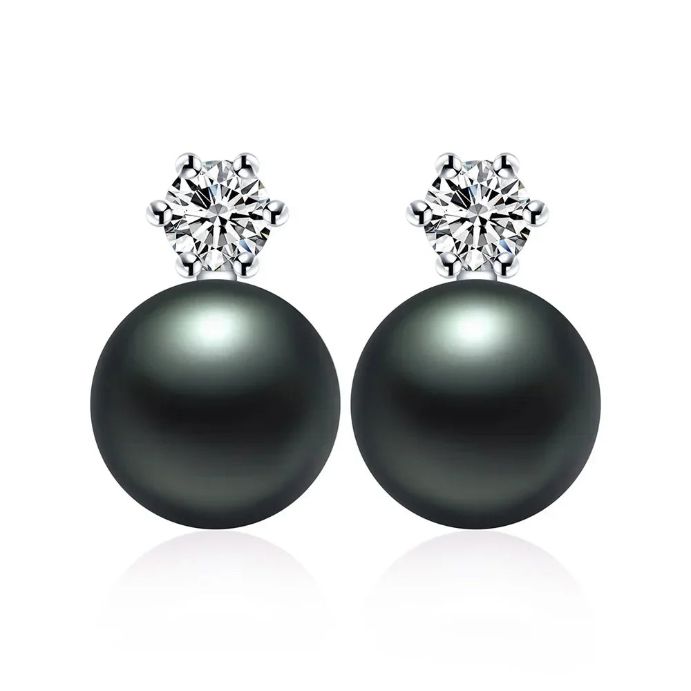Real Freshwater Pearl Stud Earrings | 100% Genuine AAAA Pearl in 925 Sterling Silver