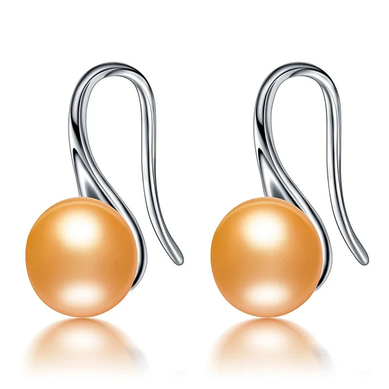 Dainashi Freshwater Pearl Earrings | 925 Sterling Silver Drop Earrings for Women