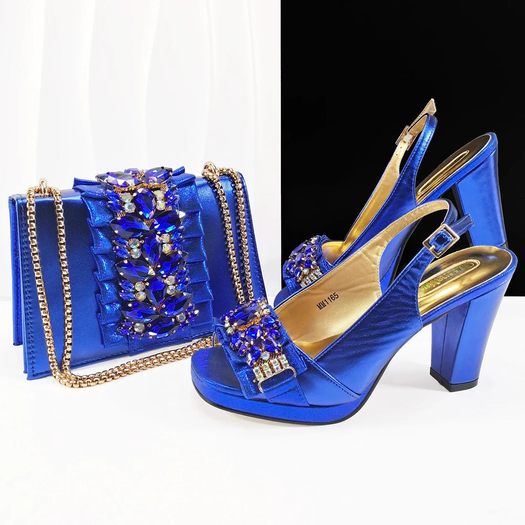 Lastest Italian Shoes with Matching Bag Set HFG1-2