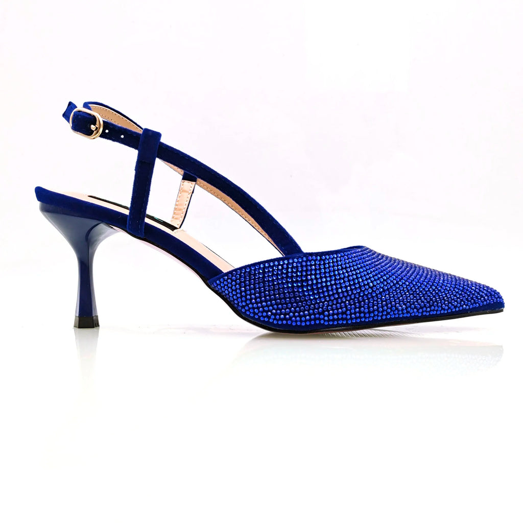Fashion Shoulder Bag and Strap High Heels Set