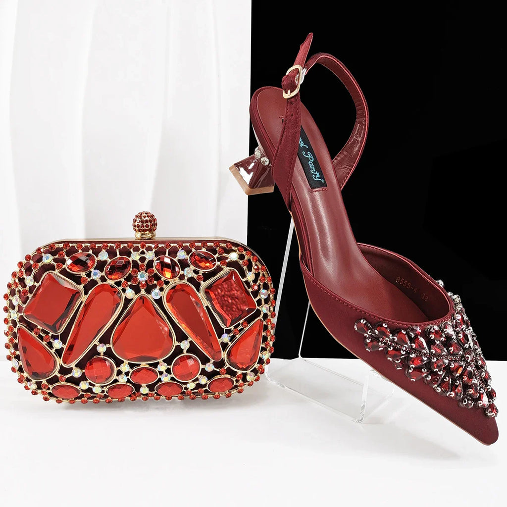 New Italian Shoe and Bag Set New HZX1-6