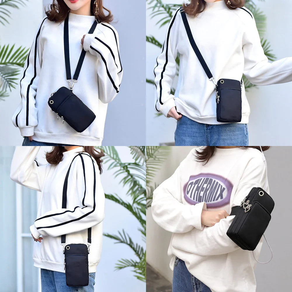 Women's Handbags Black Explosive Coffee Cat Messenger Bags | Female Cartoon Shoulder Bag Purse (Fashion Mobile Phone Crossbody Bags)