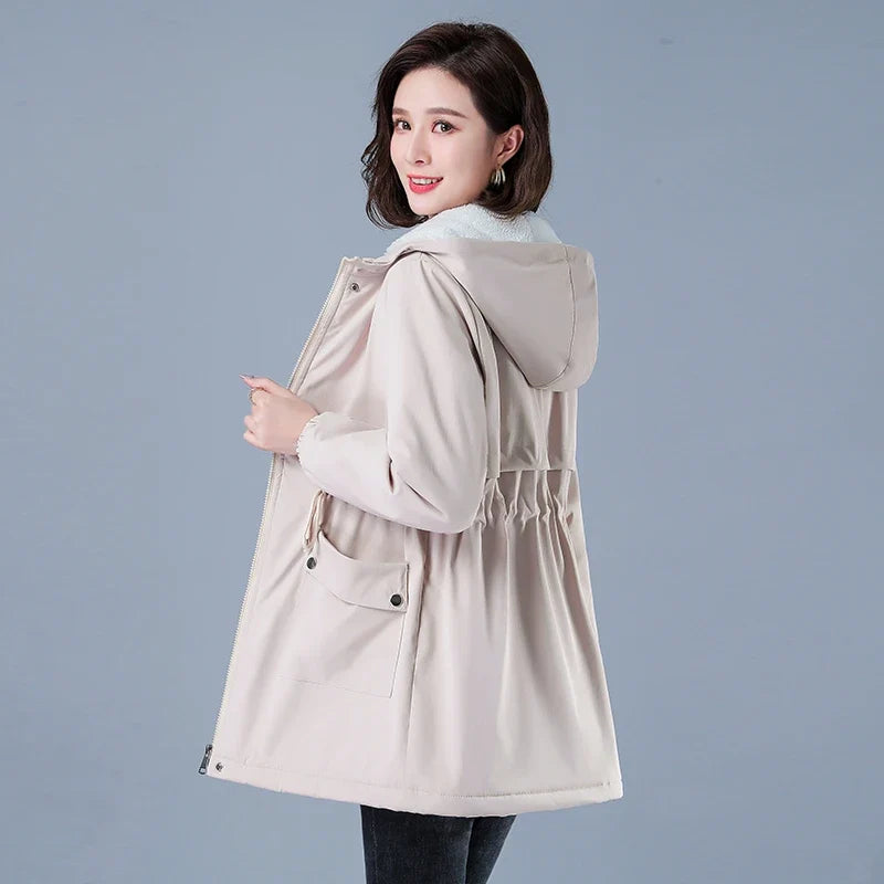 Women Winter Puffer Coat – Warm Cotton Hooded Casual Parka